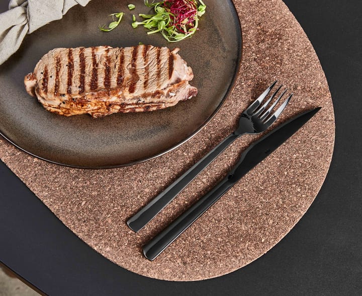 8 Cubiertos de carne Raw, negro Aida