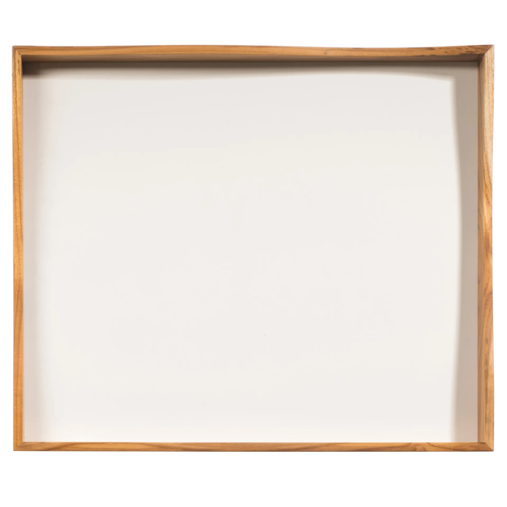 Bandeja con fondo de MDF Raw, madera-blanco Aida