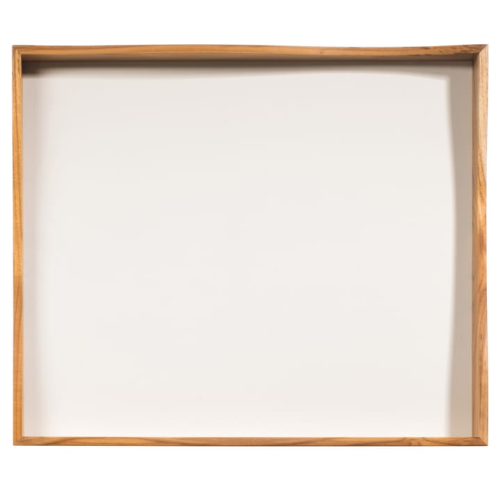 Bandeja con fondo de MDF Raw - madera-blanco - Aida