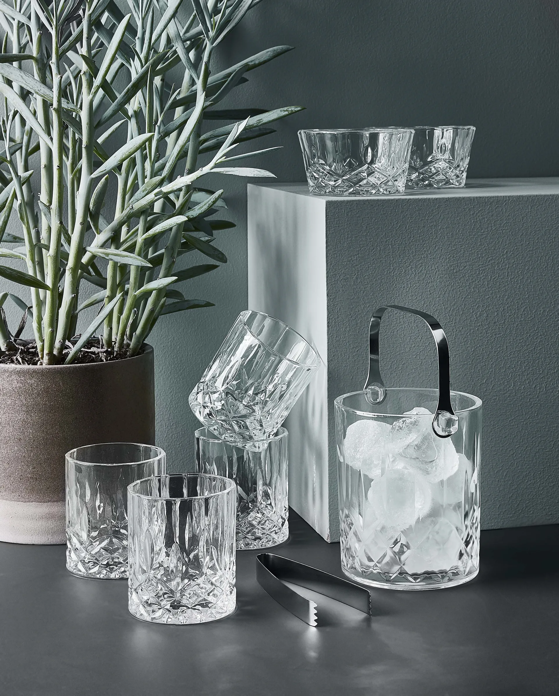 Bol Harvey Ø11,5 cm set de 4, transparente Aida