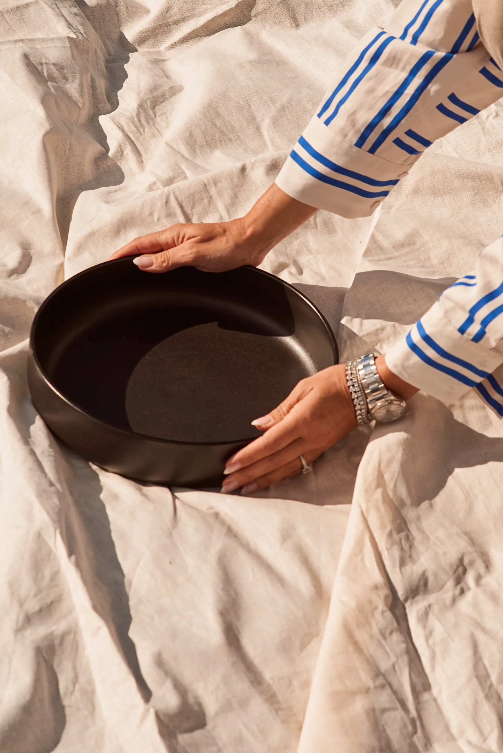 Bol para servir Raw Ø30cm, Titanium Black Aida