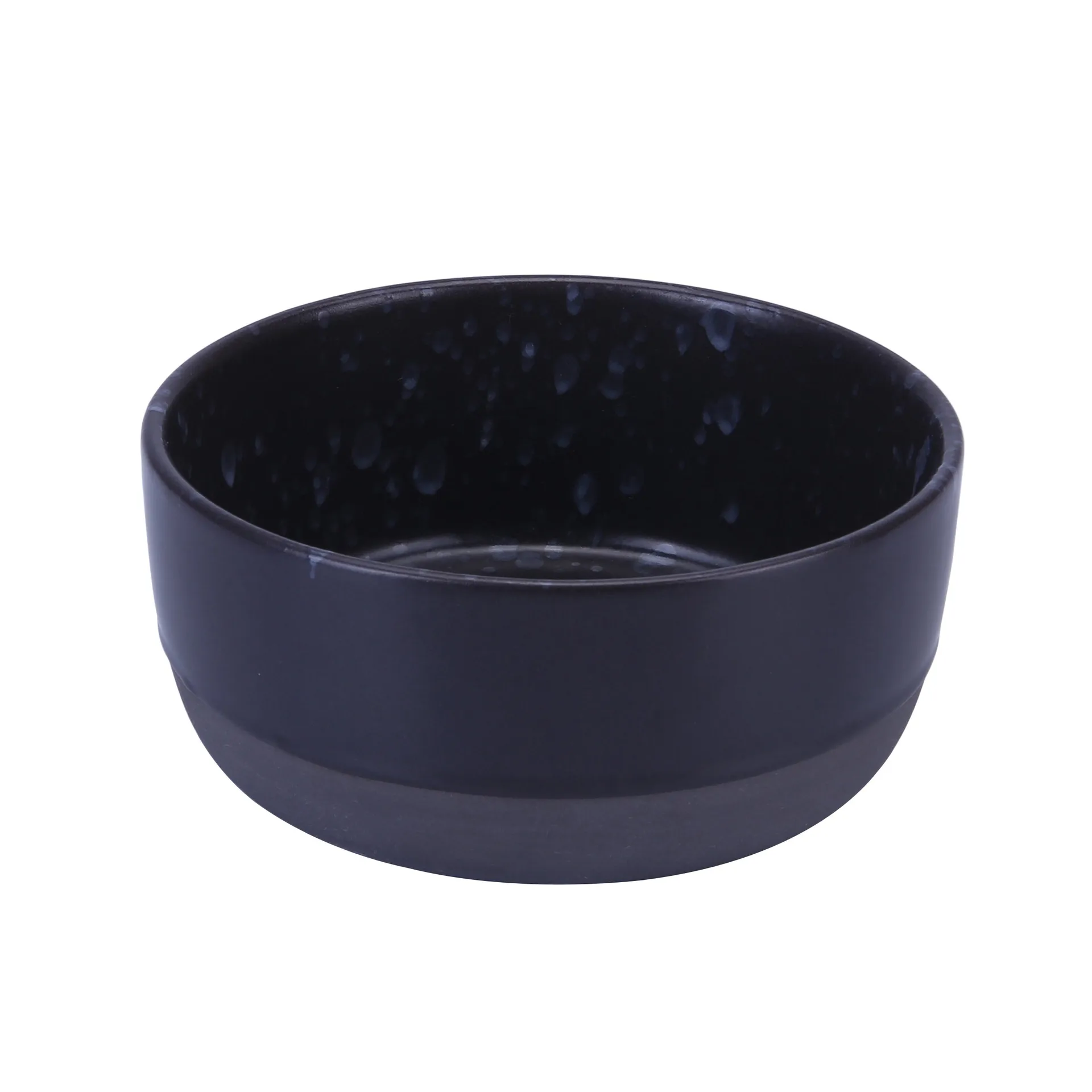 Bol Raw Ø13,5 cm, negro con puntos Aida