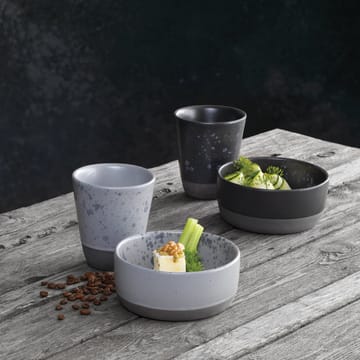 Bol Raw Ø13,5 cm - negro con puntos - Aida