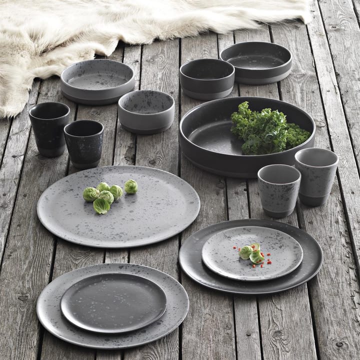 Bol Raw Ø13,5 cm, negro con puntos Aida