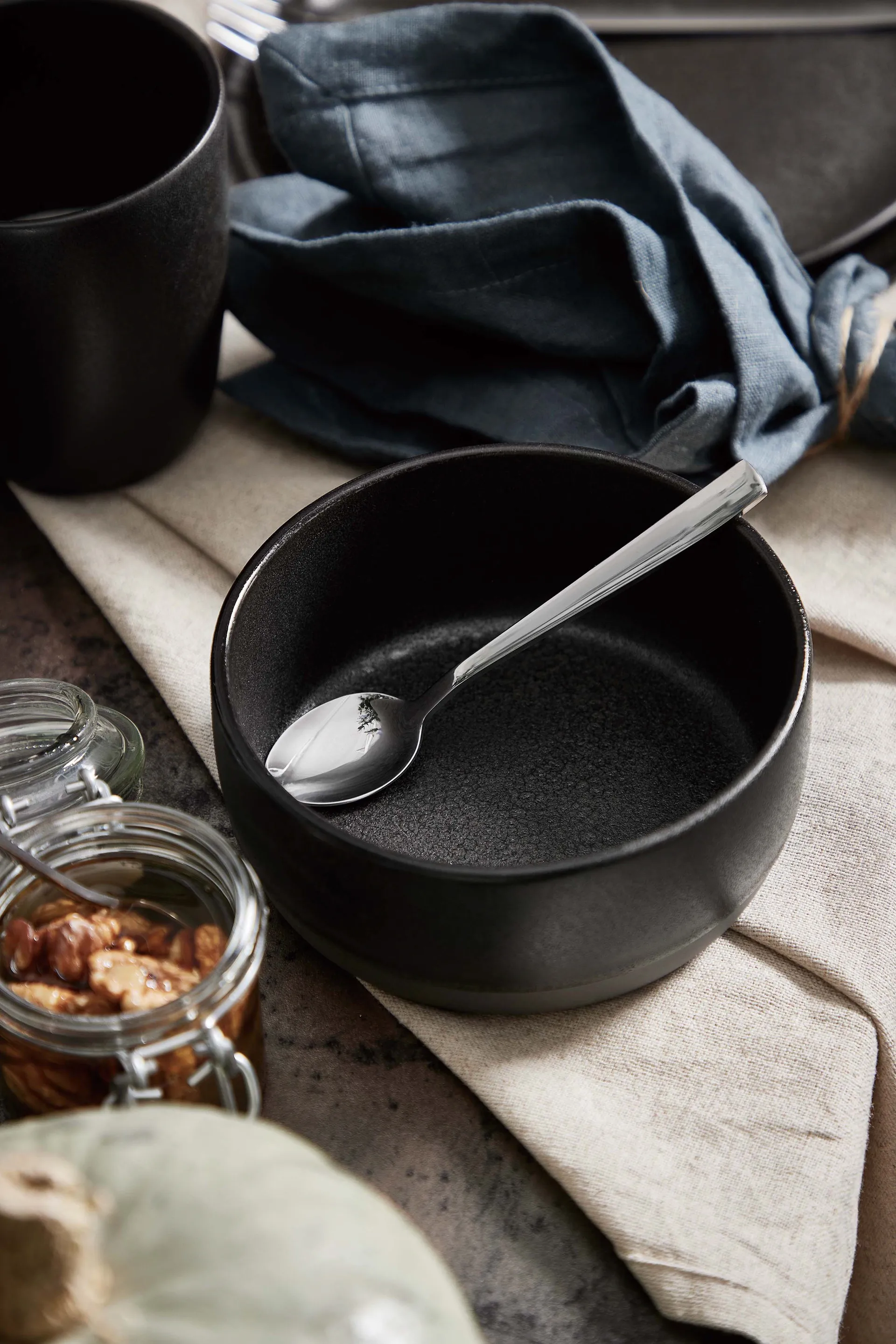 Bol Raw Ø13,5 cm, Titanium black Aida