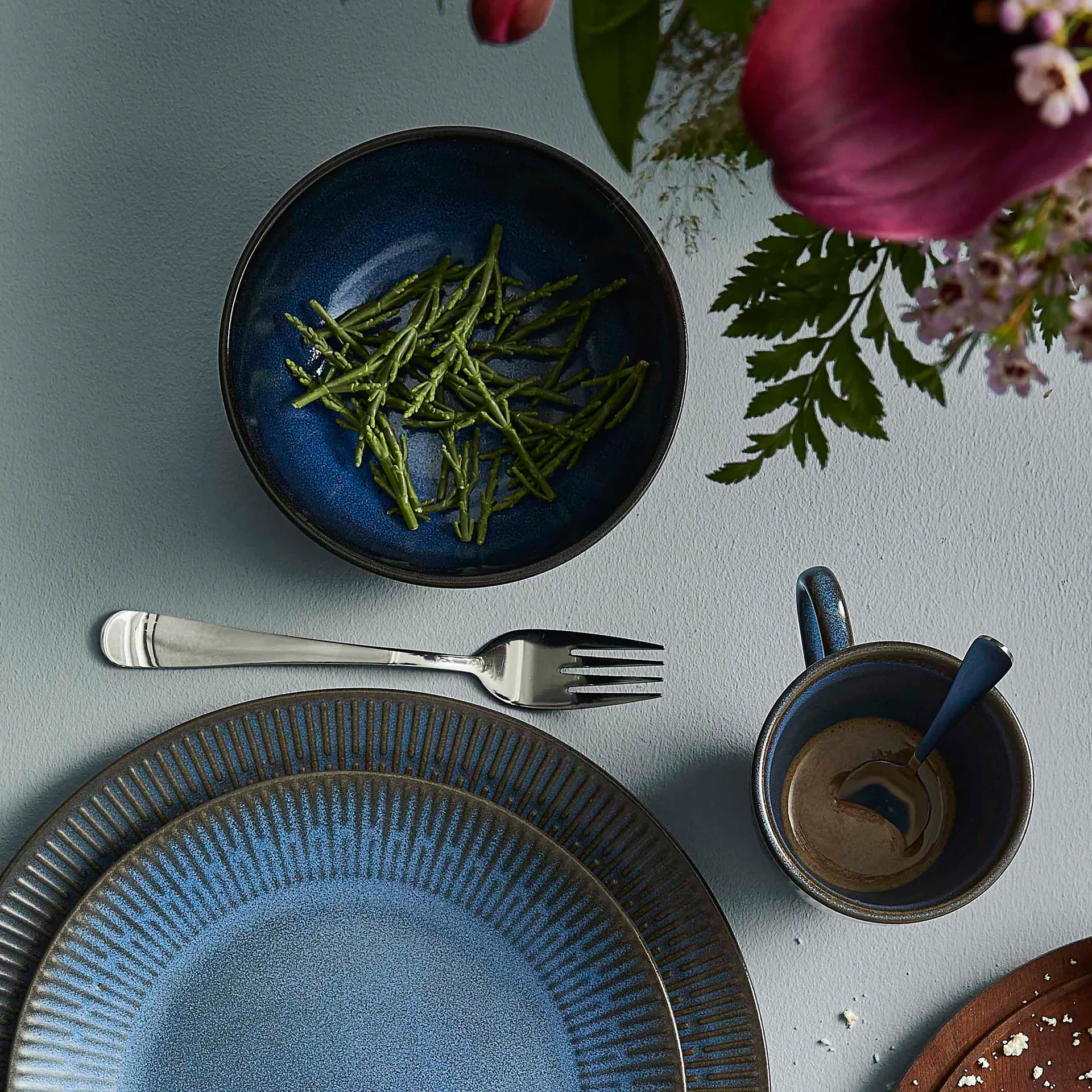 Bol Relief Ø14 cm, Azul Aida