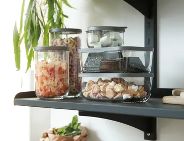 Bote con tapa Café 38 cl - transparente - Aida