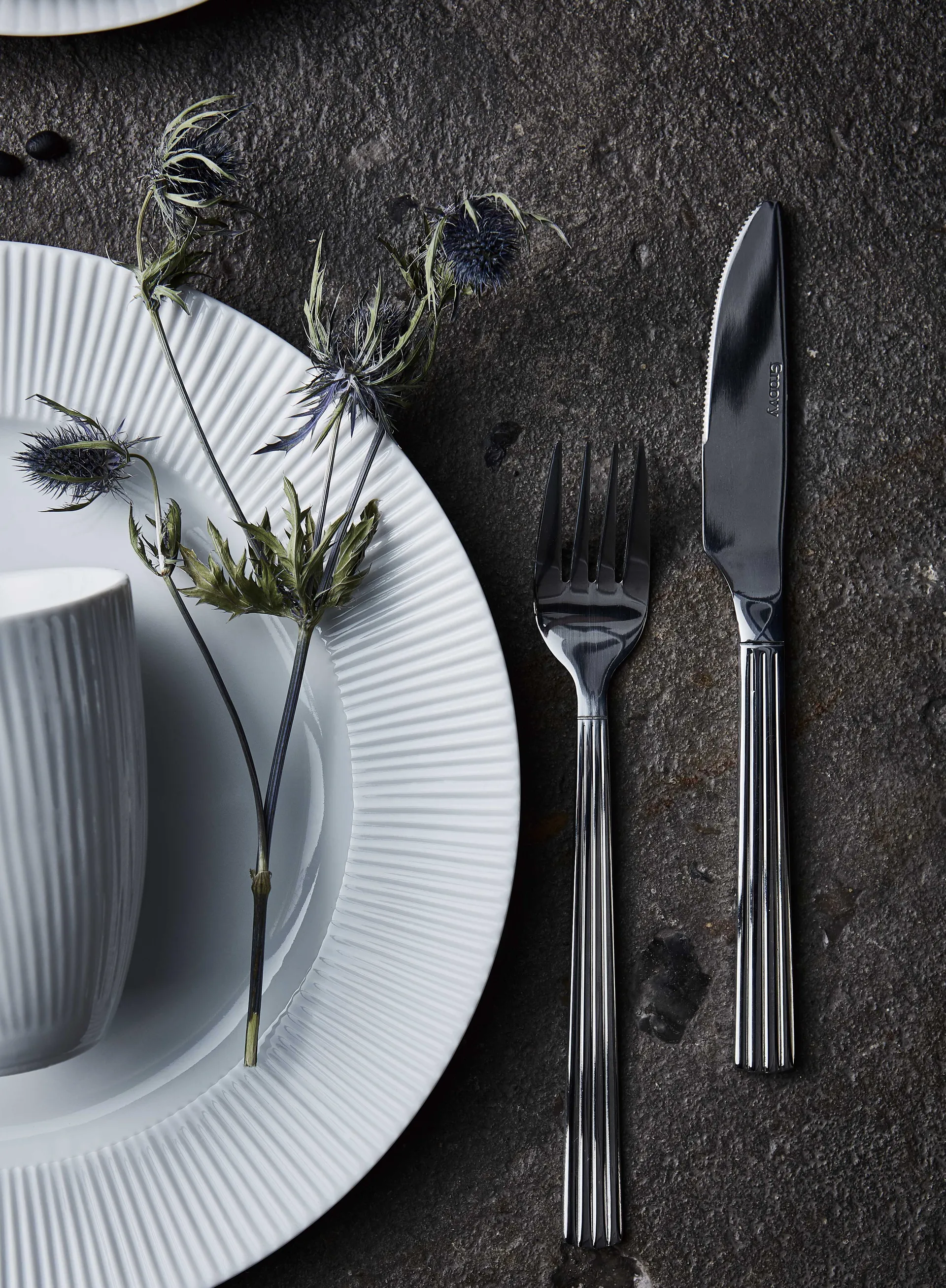 Cubertería Groovy, 48 piezas Aida