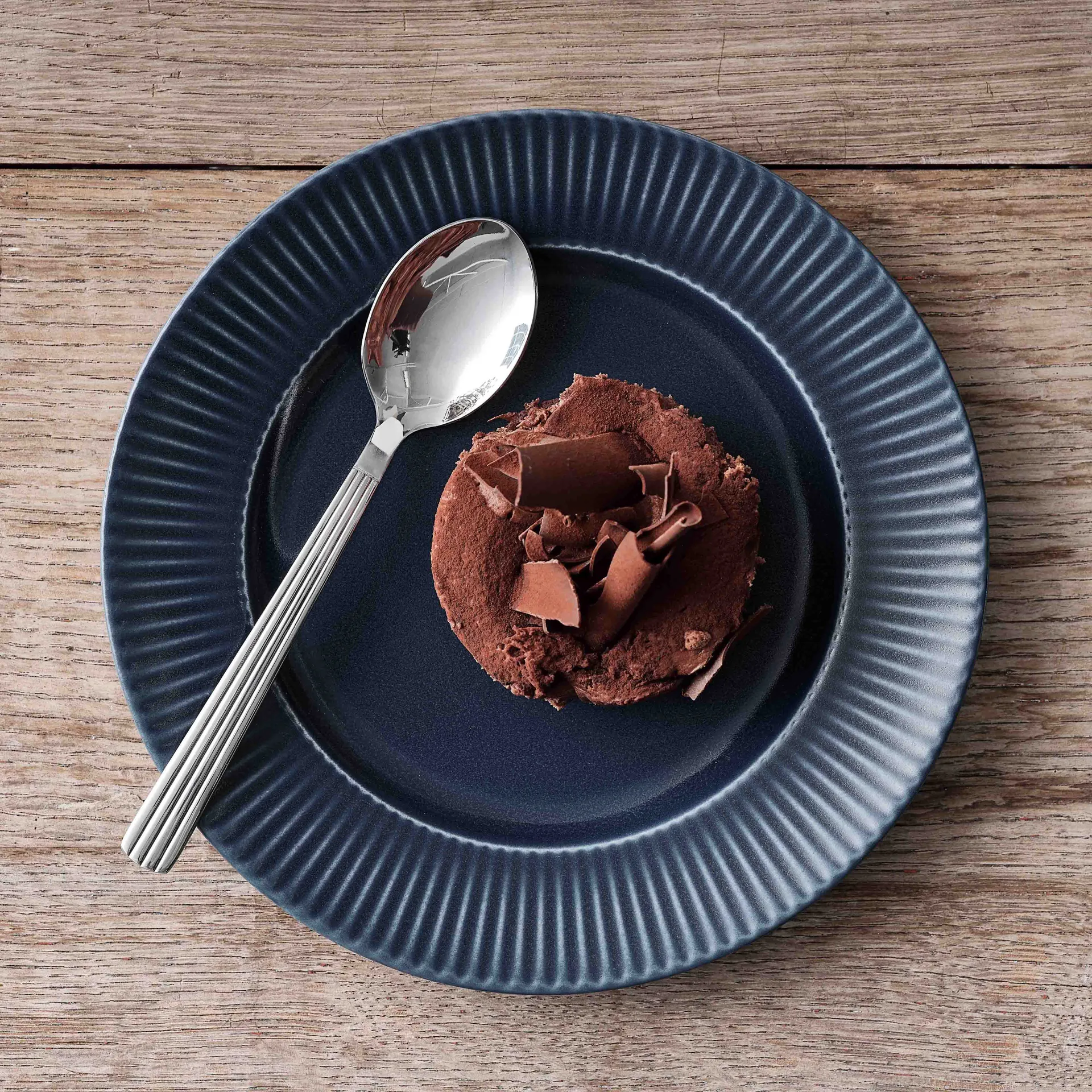 Cuchara de postre Groovy, Mirror polish Aida