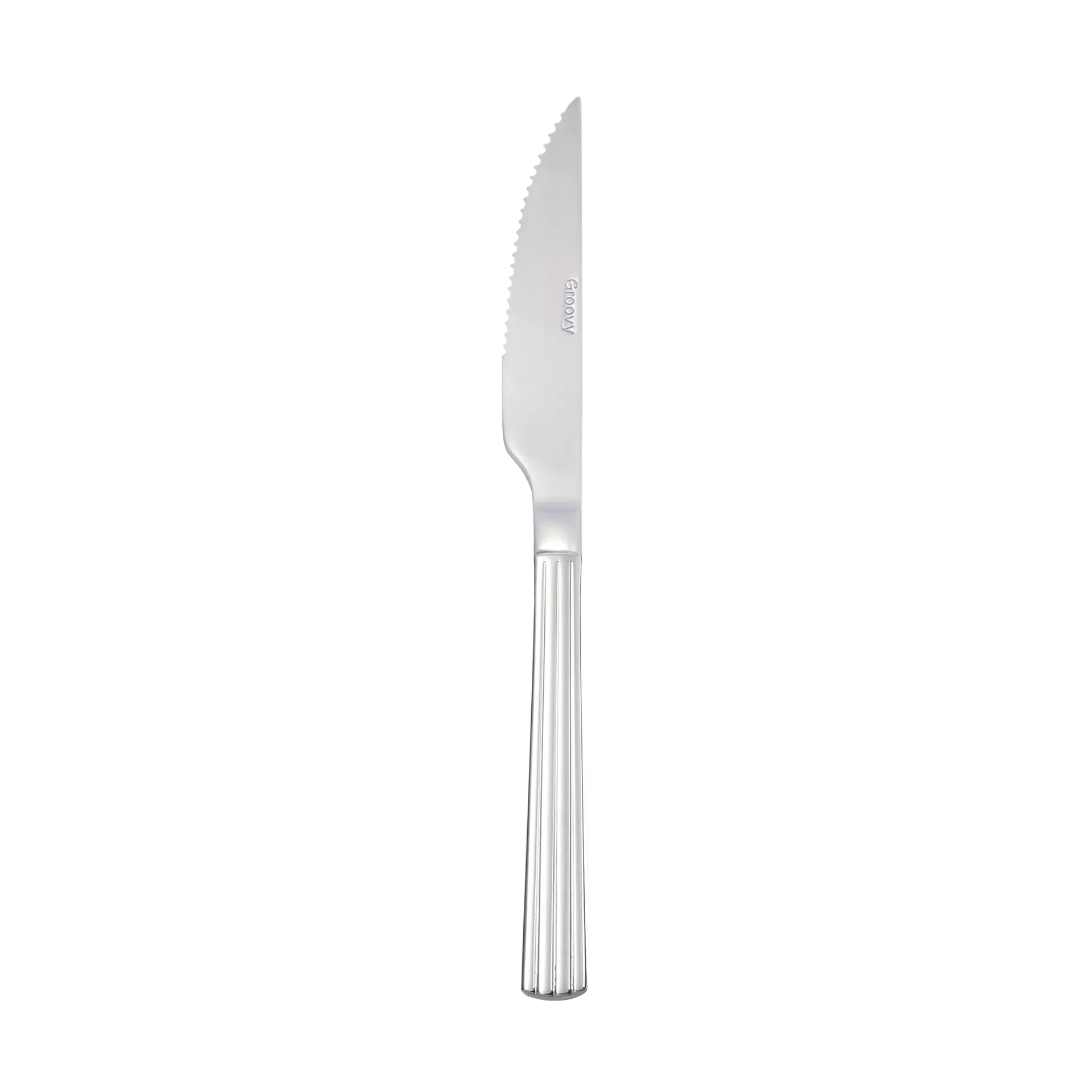 Cuchillo de carne Groovy, Acero inoxidable Aida