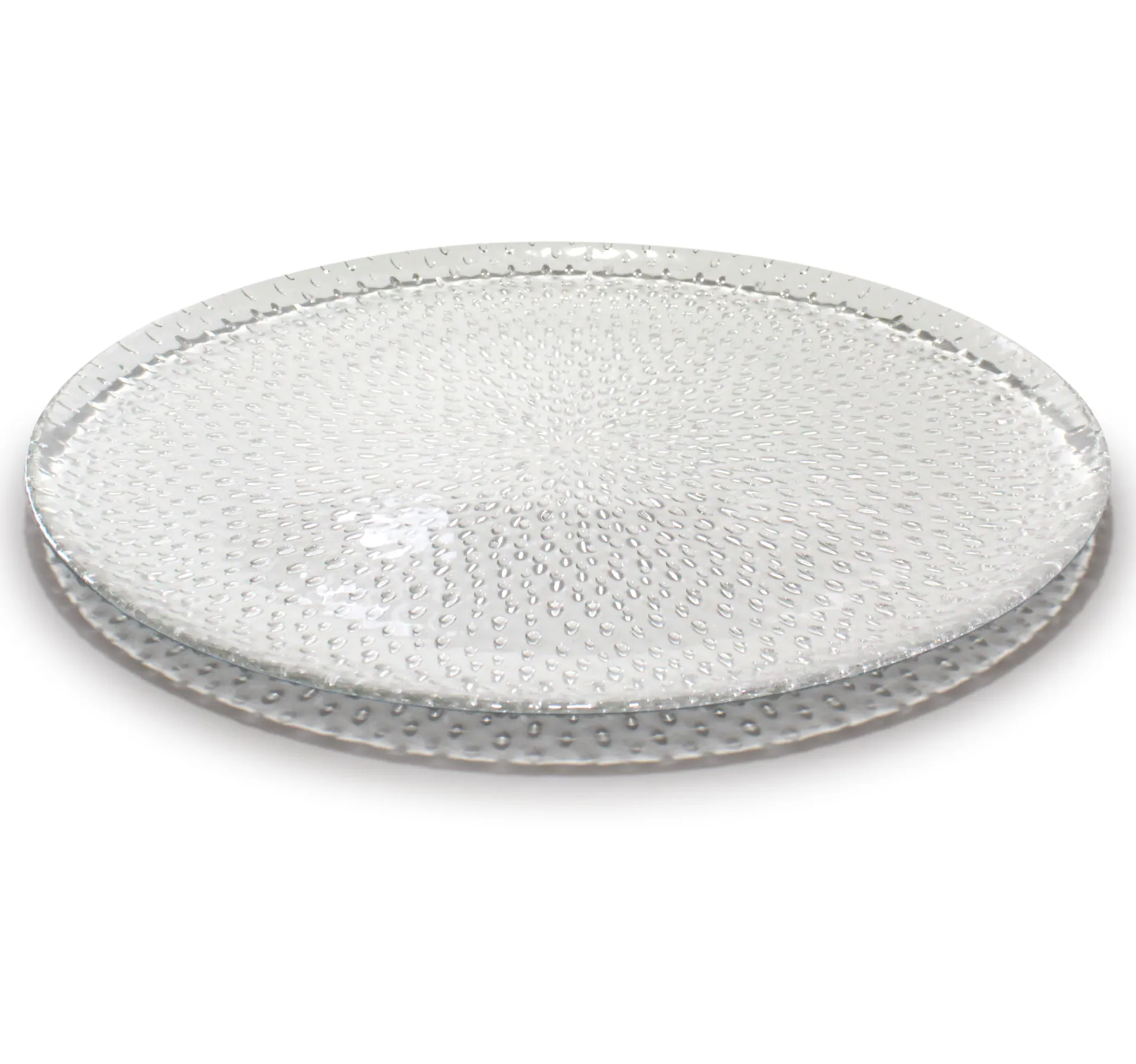 Fuente de servir de cristal Raw, transparente Aida