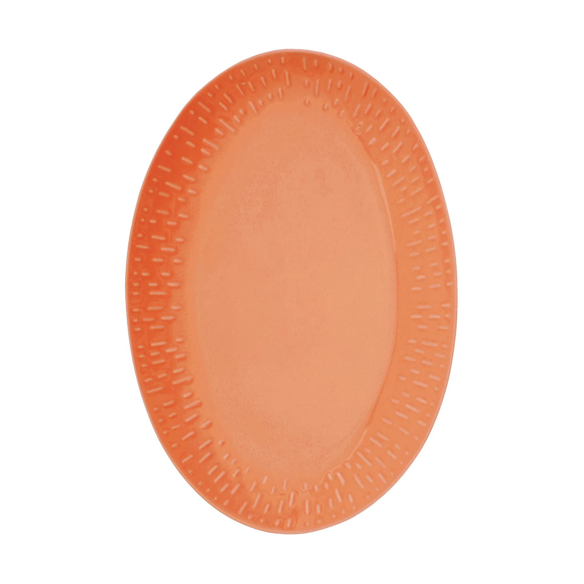 Fuente ovalada Confetti, Albaricoque, 25,5 × 36 cm Aida