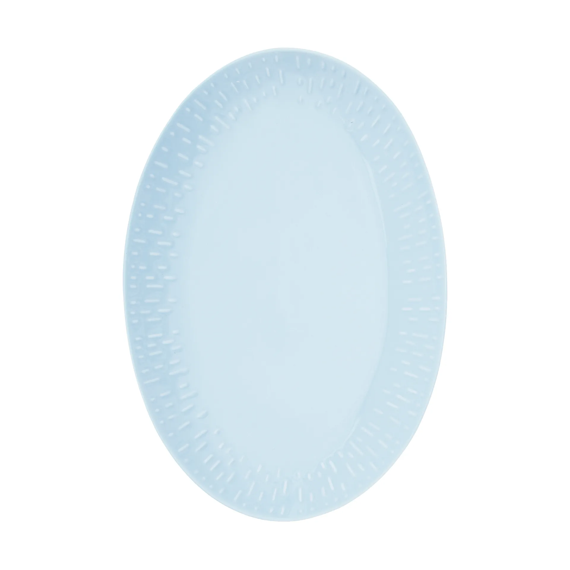 Fuente ovalada Confetti, Aqua, 25,5 × 36 cm Aida