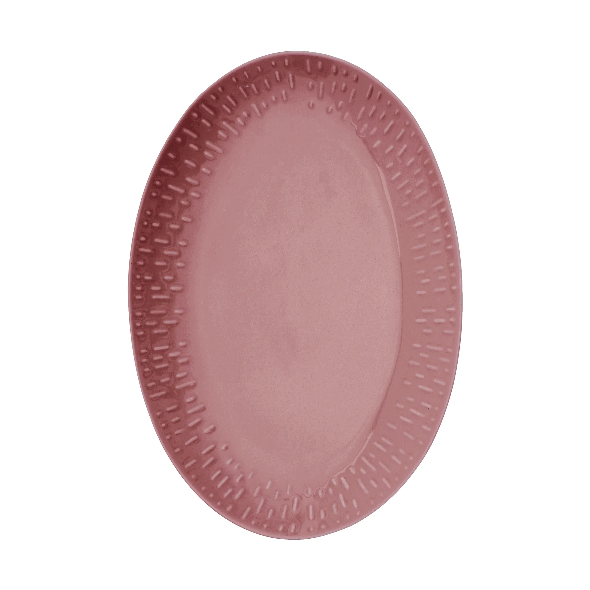 Fuente ovalada Confetti, Burdeos, 25,5 × 36 cm Aida