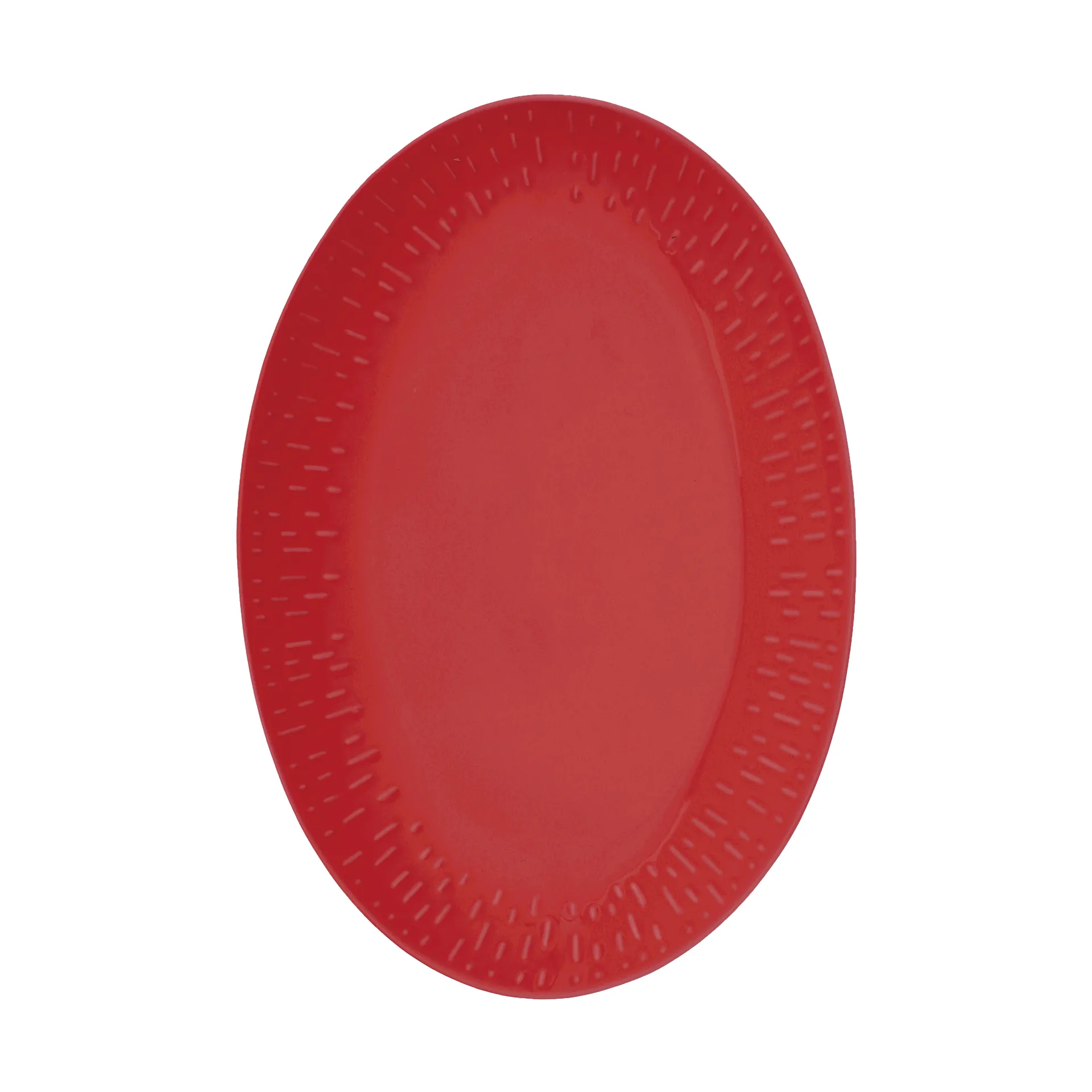 Fuente ovalada Confetti, Chili, 25,5 x 36 cm Aida