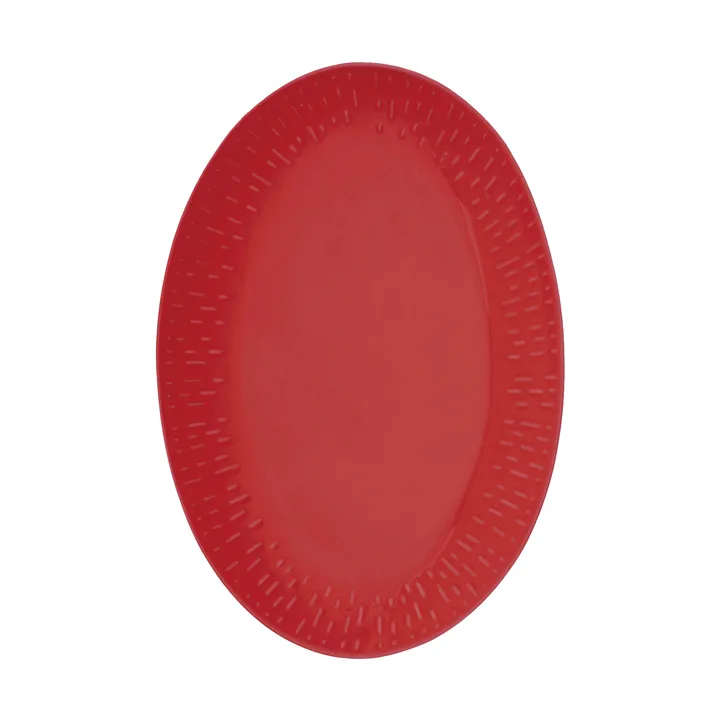 Fuente ovalada Confetti - Chili, 25,5 x 36 cm - Aida