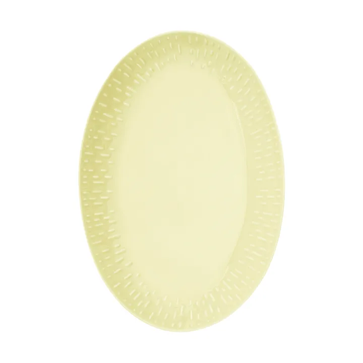 Fuente ovalada Confetti - Lemon, 25,5 x 36 cm - Aida