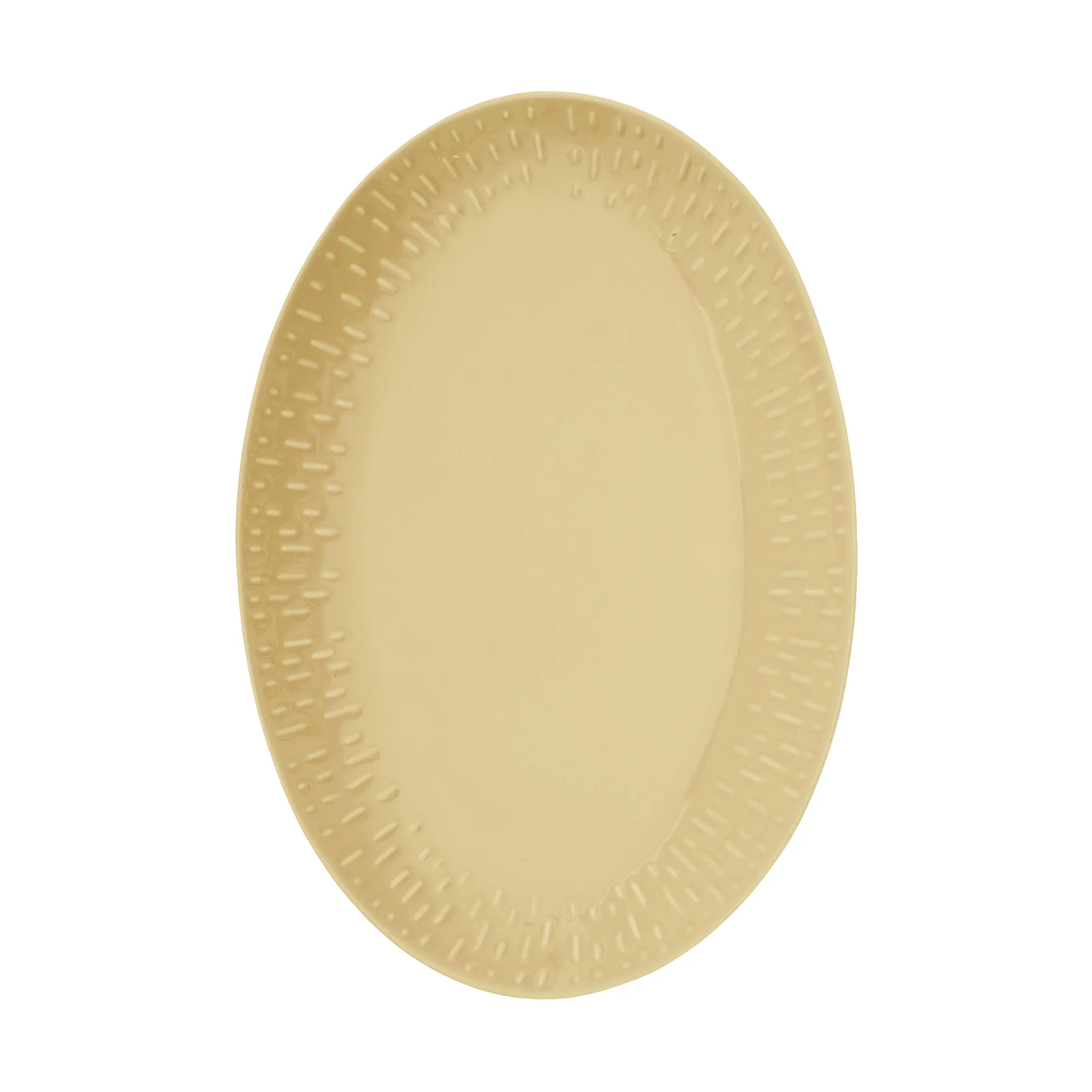 Fuente ovalada Confetti, Mostaza, 25,5 x 36 cm Aida