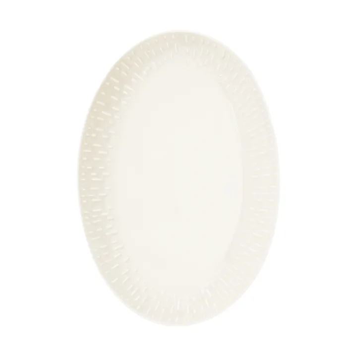 Fuente ovalada Confetti - Vainilla, 25,5 × 36 cm - Aida