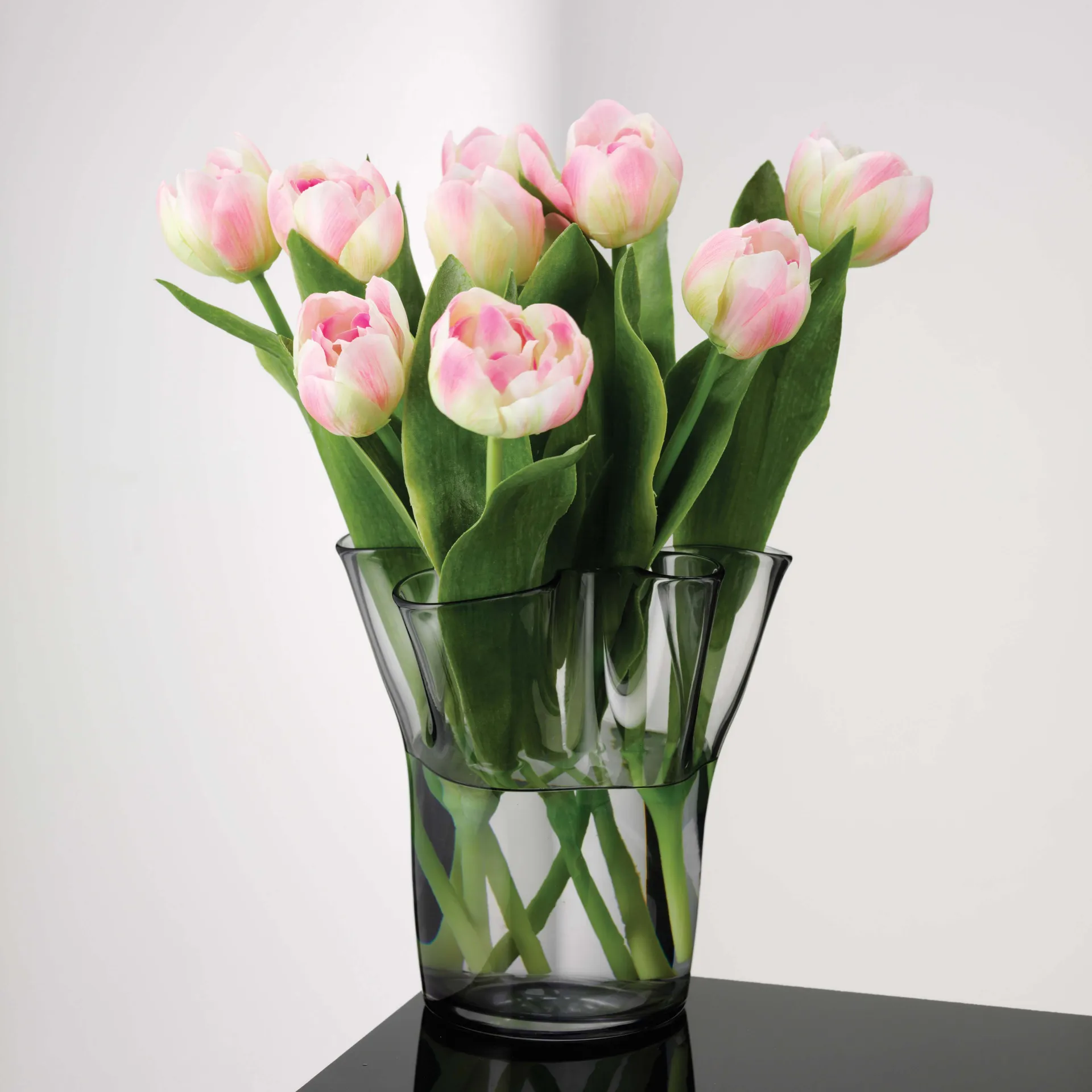 Jarrón Tulip 20 cm, Smoke Aida