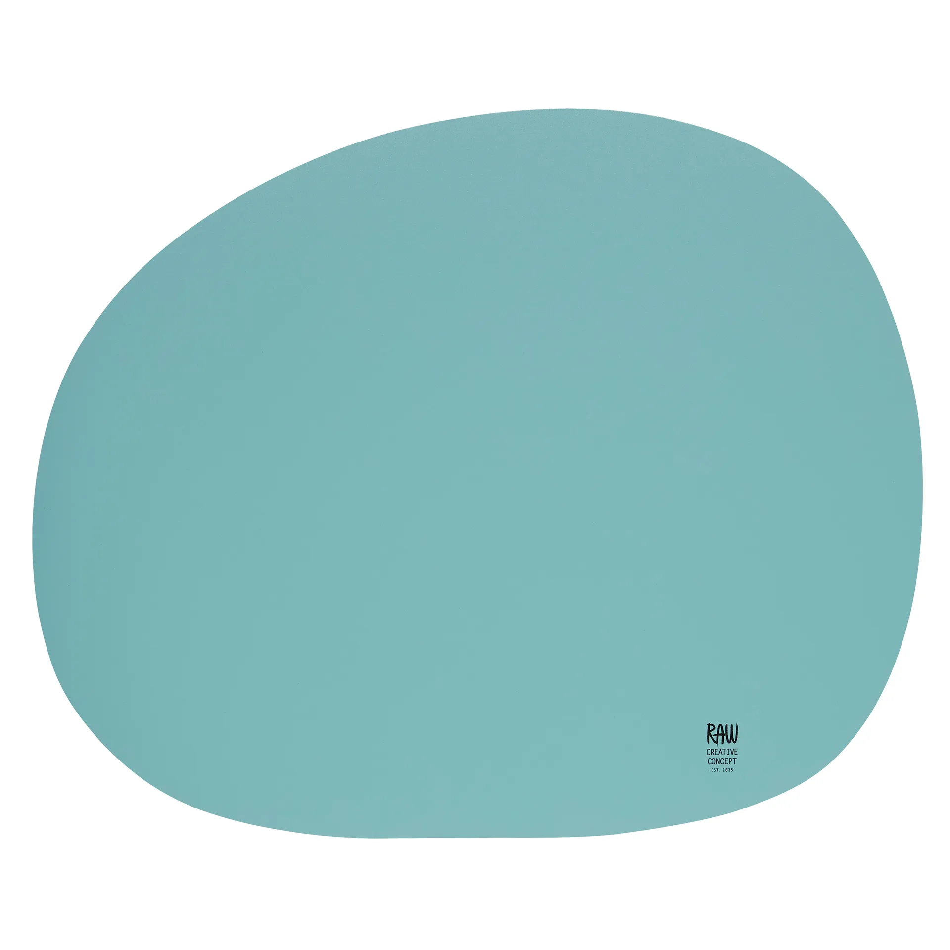 Mantel individual Raw 41 x 33,5 cm, Mint blue Aida
