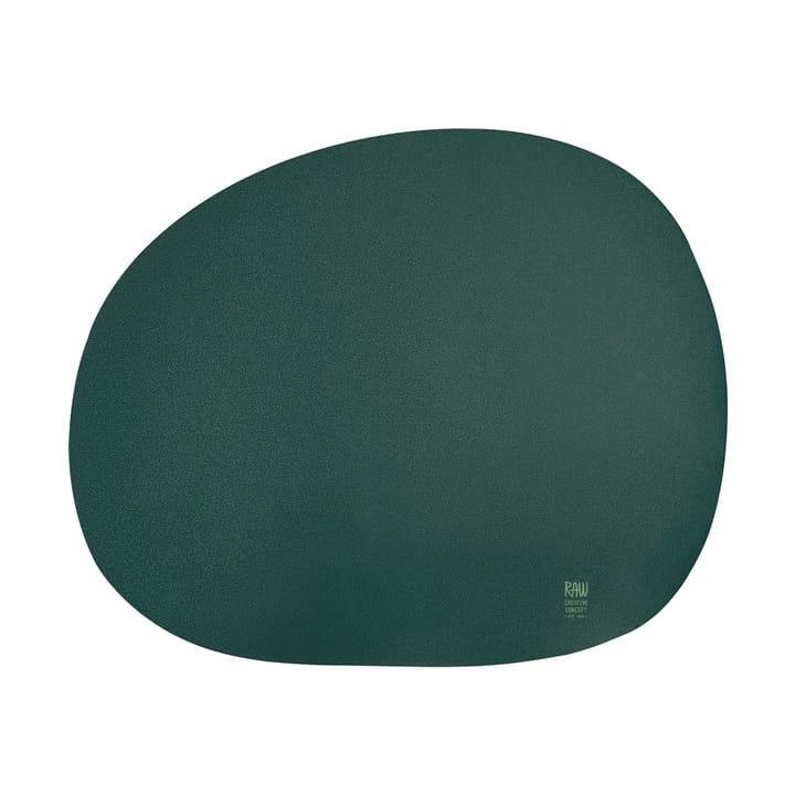 Mantel individual Raw 41 x 33,5 cm, verde oscuro Aida