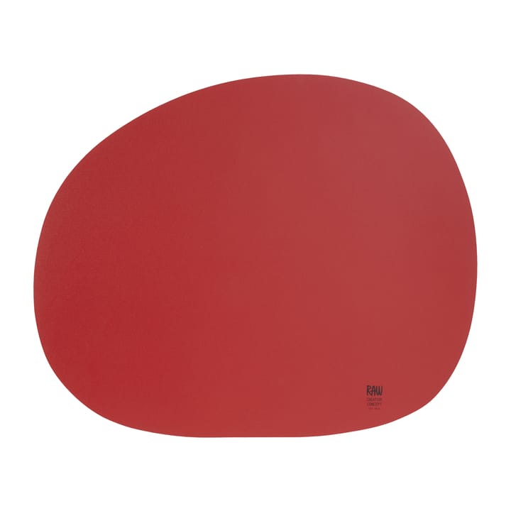 Mantel individual Raw 41 x 33,5 cm - Very berry red - Aida