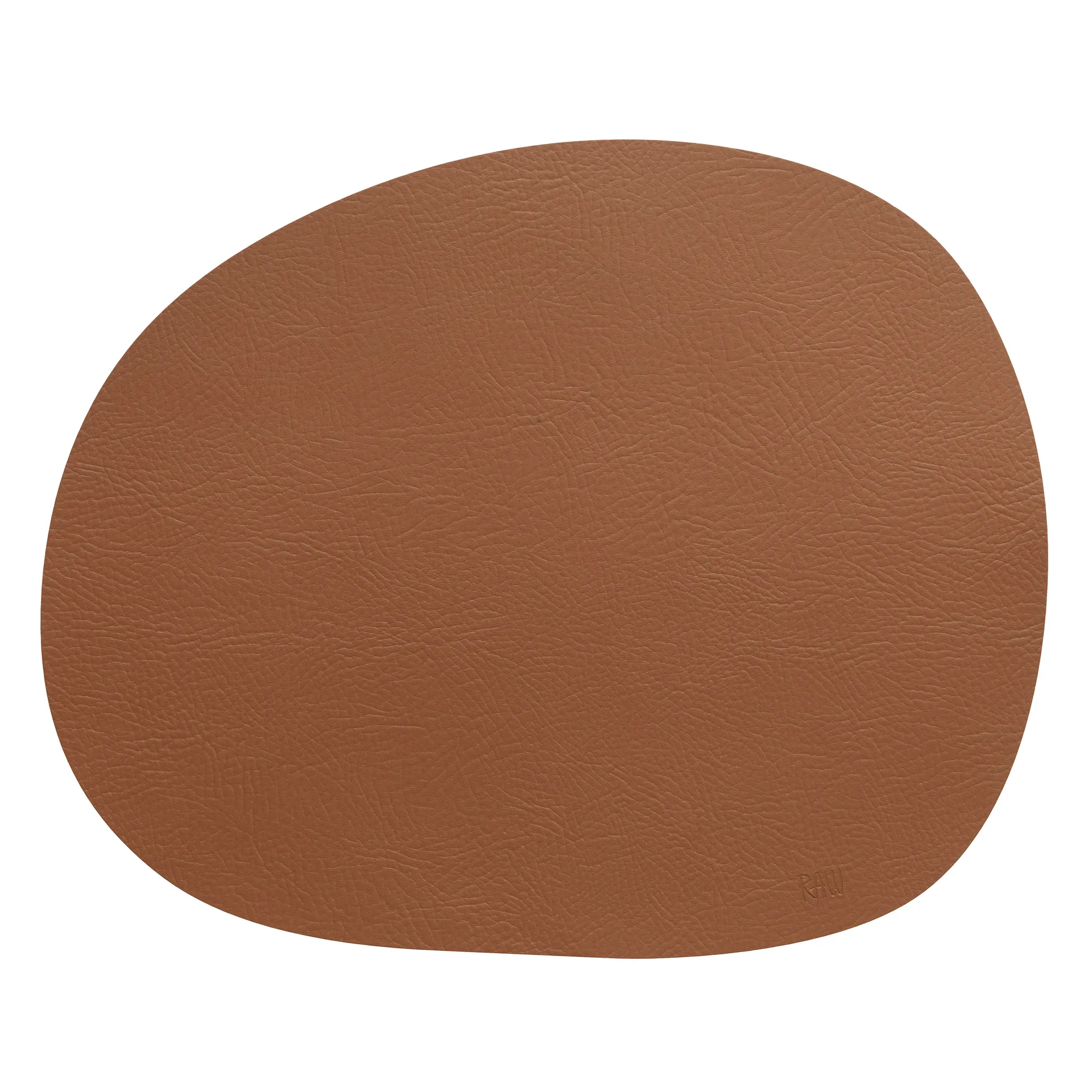 Mantel individual Raw cuero, Cinnamon brown buffalo Aida