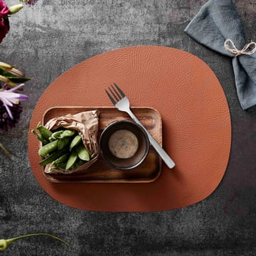 Mantel individual Raw cuero - Cinnamon brown buffalo - Aida