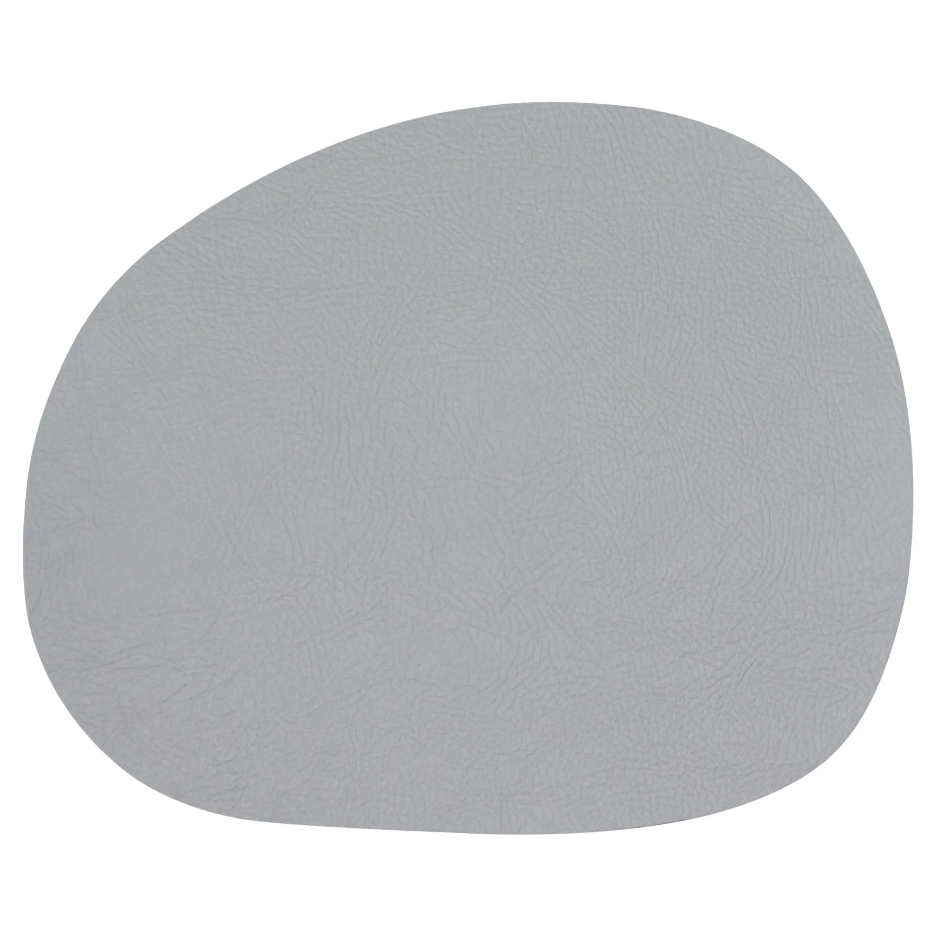 Mantel individual Raw cuero, Light grey buffalo (gris claro) Aida