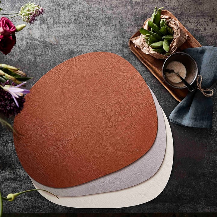 Mantel individual Raw cuero, Warm nude buffalo Aida
