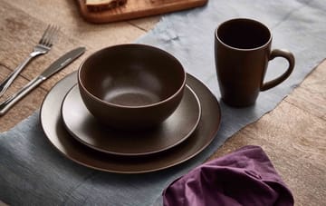 Plato Ceramic Workshop Ø26 cm - Chestnut-matte brown - Aida