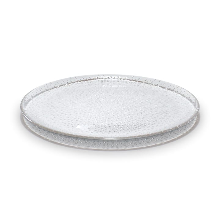 Plato de cristal Raw Ø22,5 cm - transparente - Aida