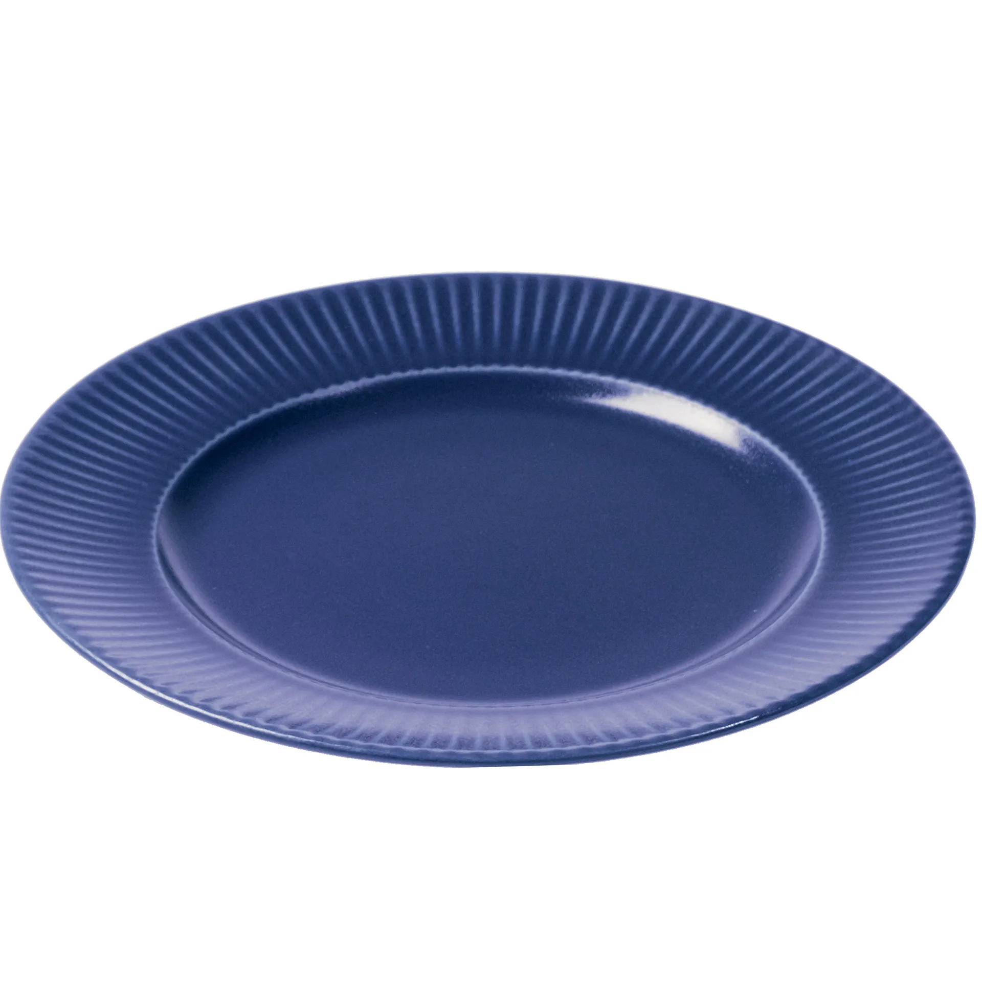 Plato Groovy Ø 27 cm, Azul Aida