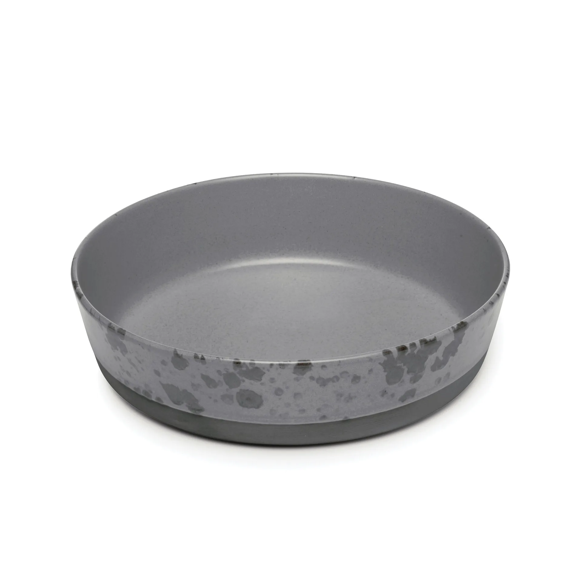 Plato para sopa Raw Ø19,4 cm, gris con puntos Aida