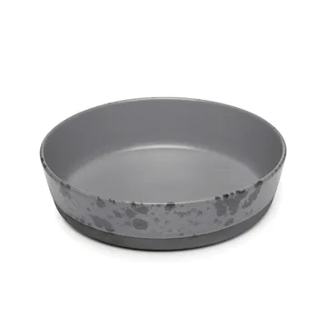 Plato para sopa Raw Ø19,4 cm - gris con puntos - Aida