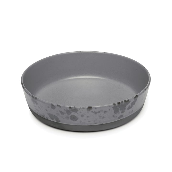 Plato para sopa Raw Ø19,4 cm - gris con puntos - Aida