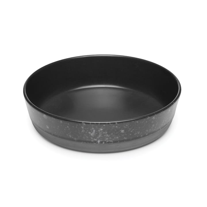 Plato para sopa Raw Ø19,4 cm - negro con puntos - Aida