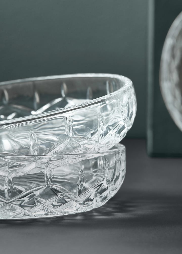 Plato pequeño Harvey Ø16 cm set de 4, transparente Aida