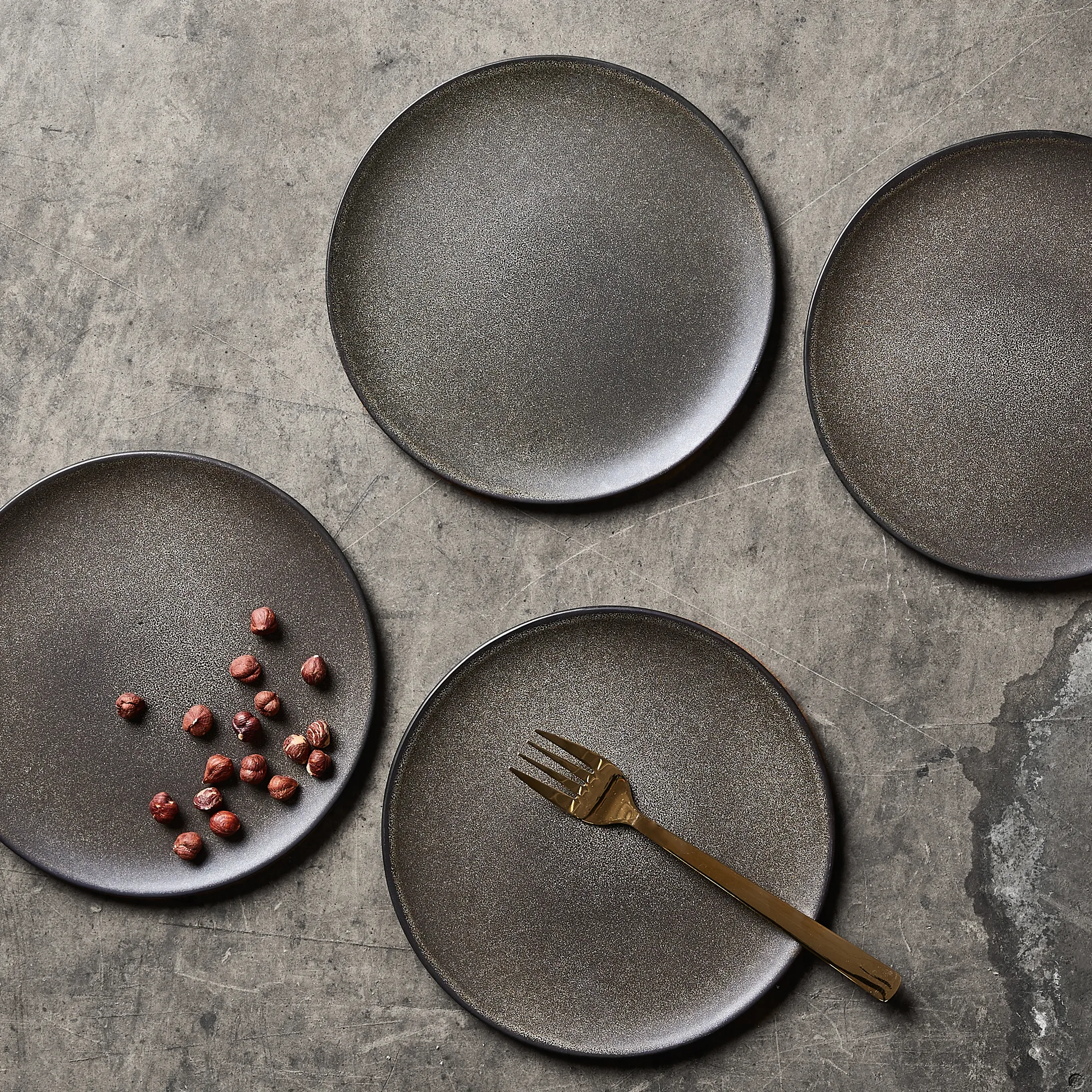 Plato Raw Ø20 cm, Forest brown Aida