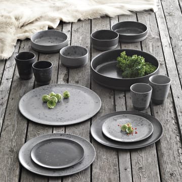 Plato Raw Ø20 cm - gris con puntos - Aida