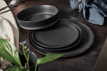 Plato Raw Ø20 cm - Titanium black - Aida
