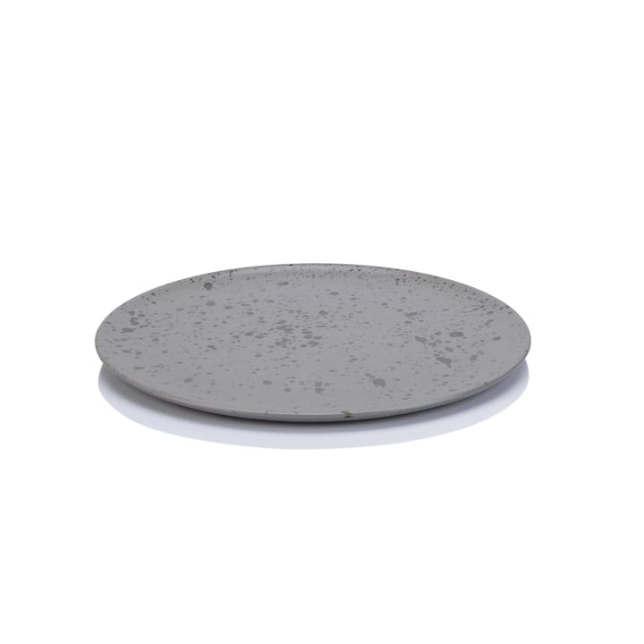 Plato Raw 23 cm - gris con puntos - Aida