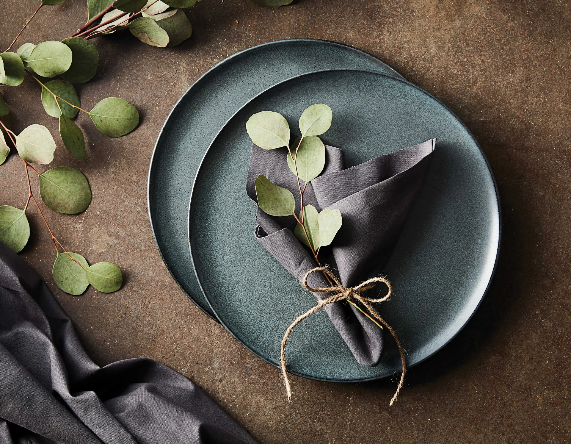 Plato Raw Ø23 cm, Northern green Aida