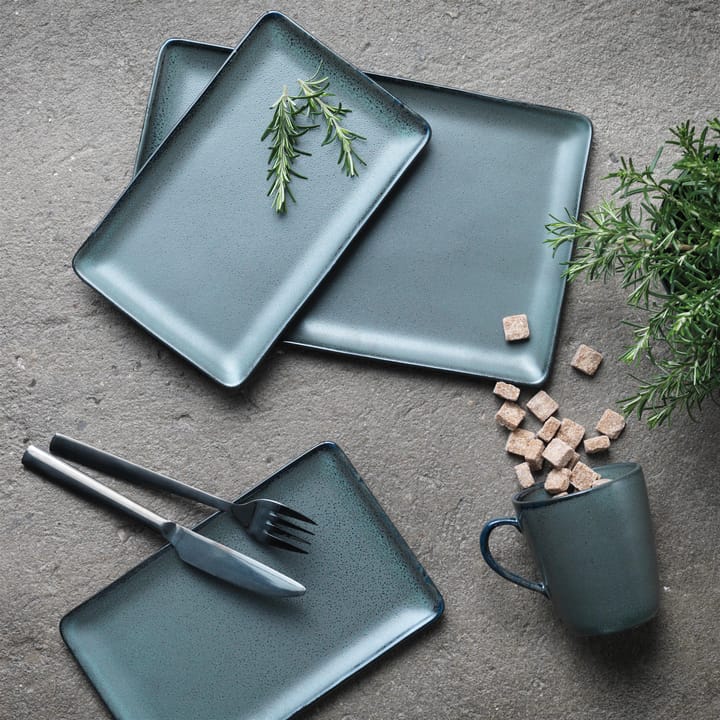 Plato Raw 23,5x15 cm, Northern green Aida