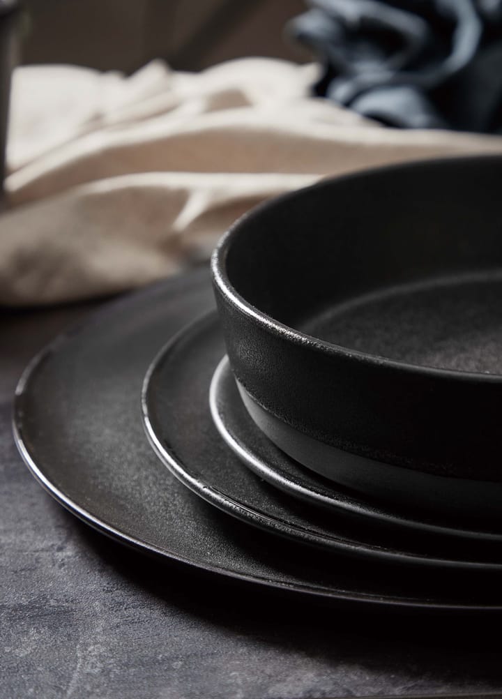Plato Raw Ø28 cm, Titanium black Aida