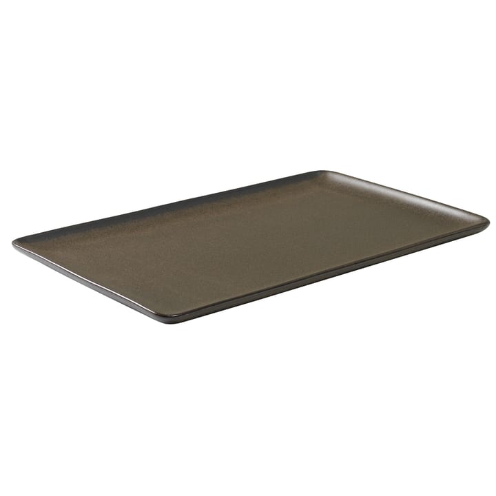 Plato Raw 31,5x20 cm - Metallic brown - Aida