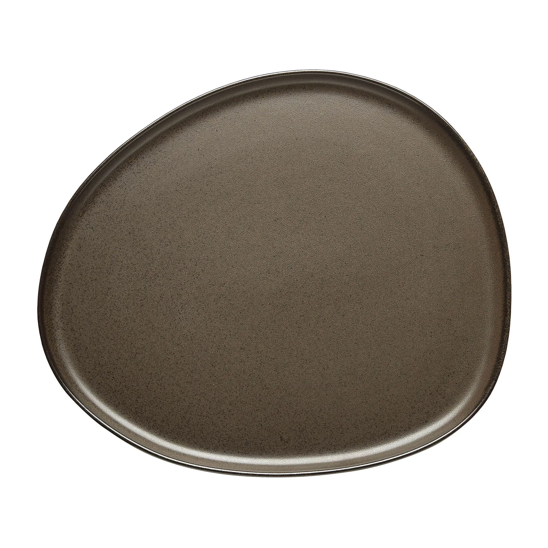 Plato Raw Organic 29x25 cm, Metallic Brown Aida