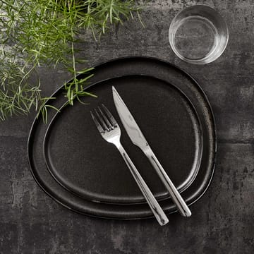 Plato Raw Organic 29x25 cm - Titanium Black - Aida
