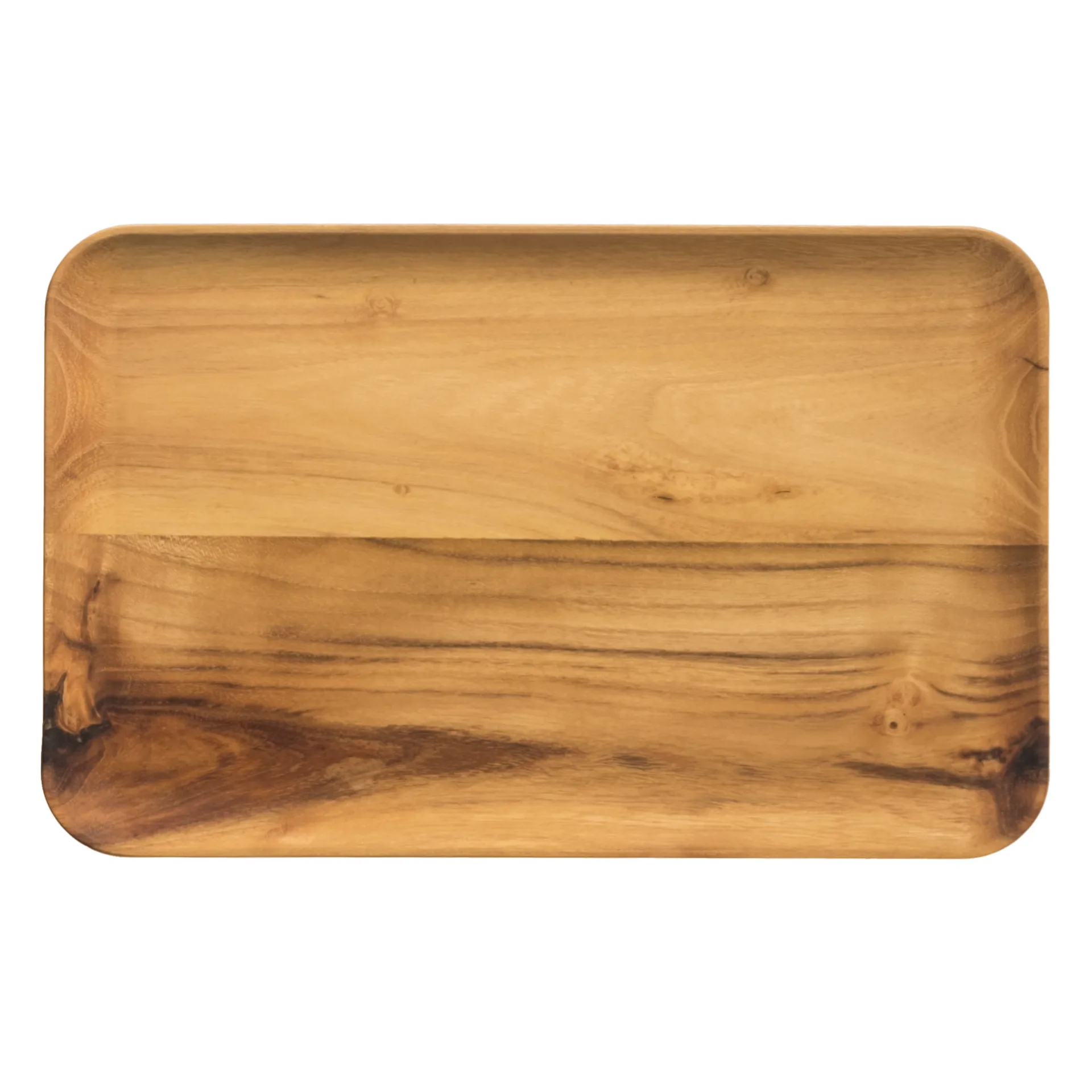 Plato rectangular Raw 31,7x20,2 cm, madera Aida